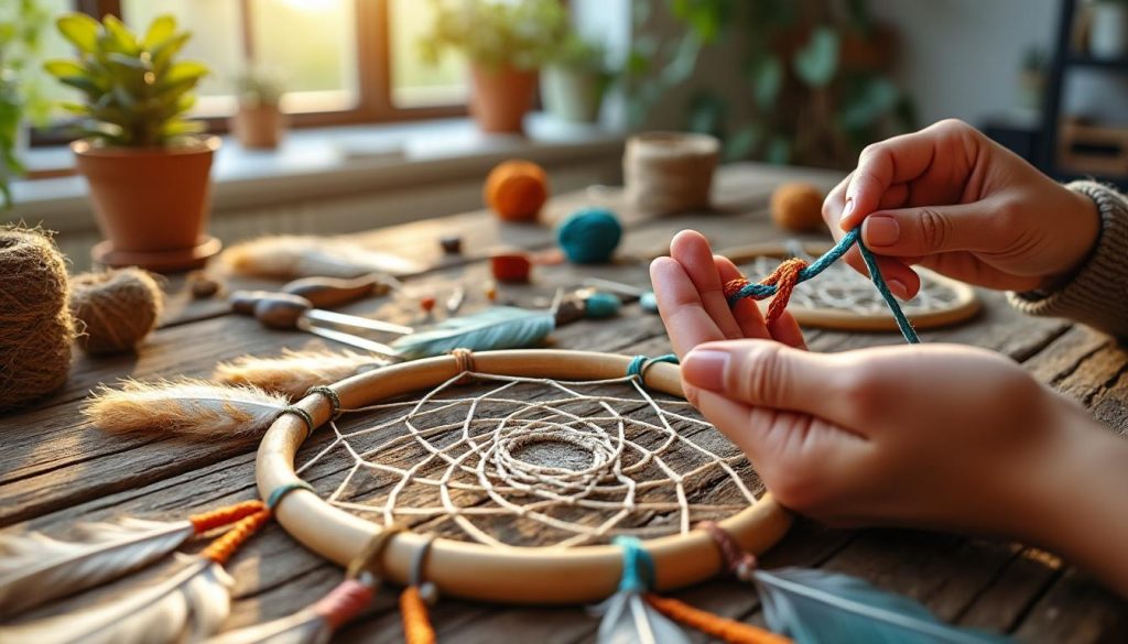 entdecken sie einfache und kreative bastelideen, um wunderschöne traumfänger zu hause selbst zu gestalten. perfekt für diy-fans und zur individuellen raumdekoration.